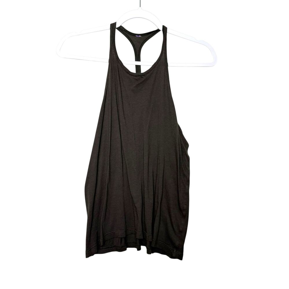 Lululemon Racerback Tank‎ Stretch Breathable Gym Olive Green Women 12 Workout